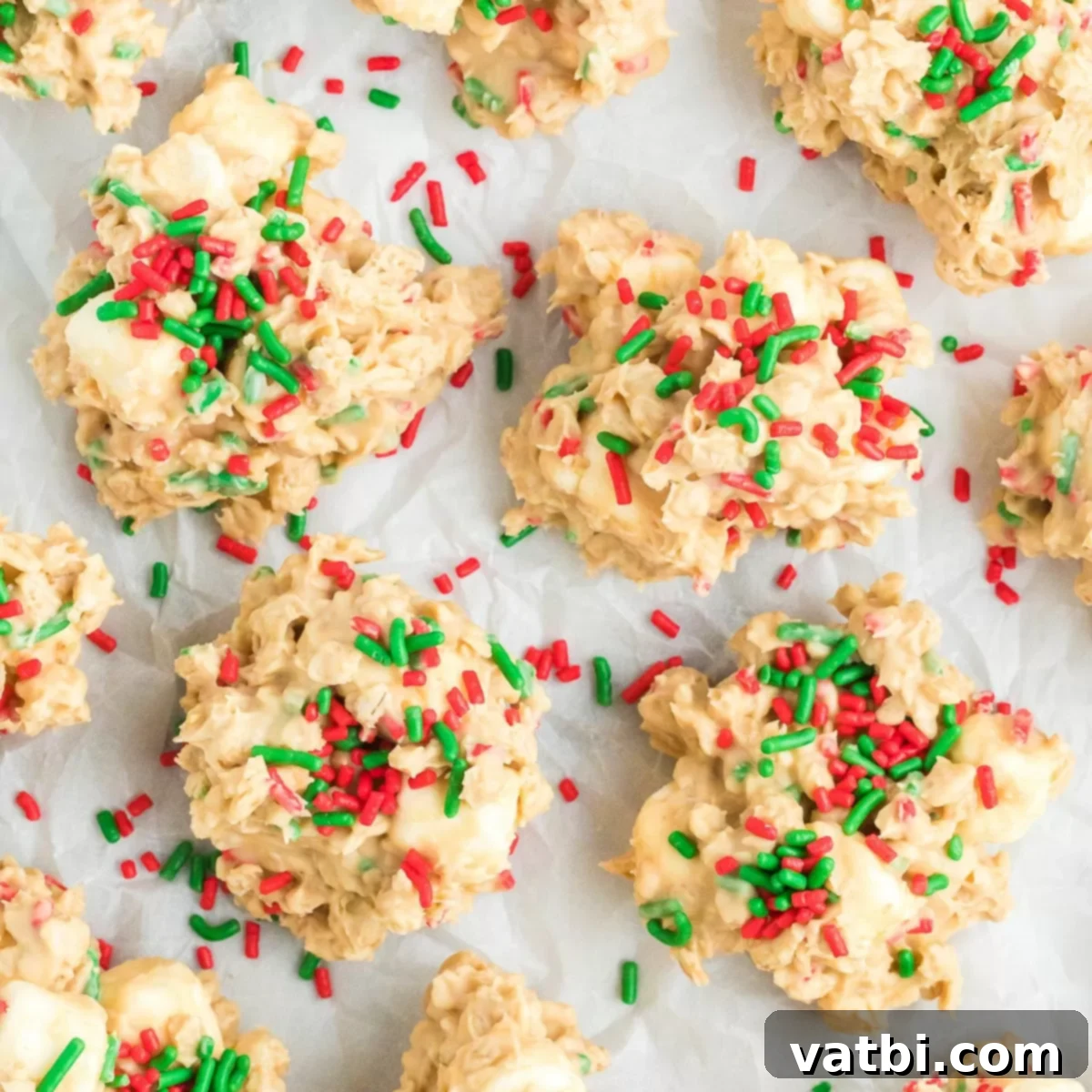 Christmas No Bake Cookies