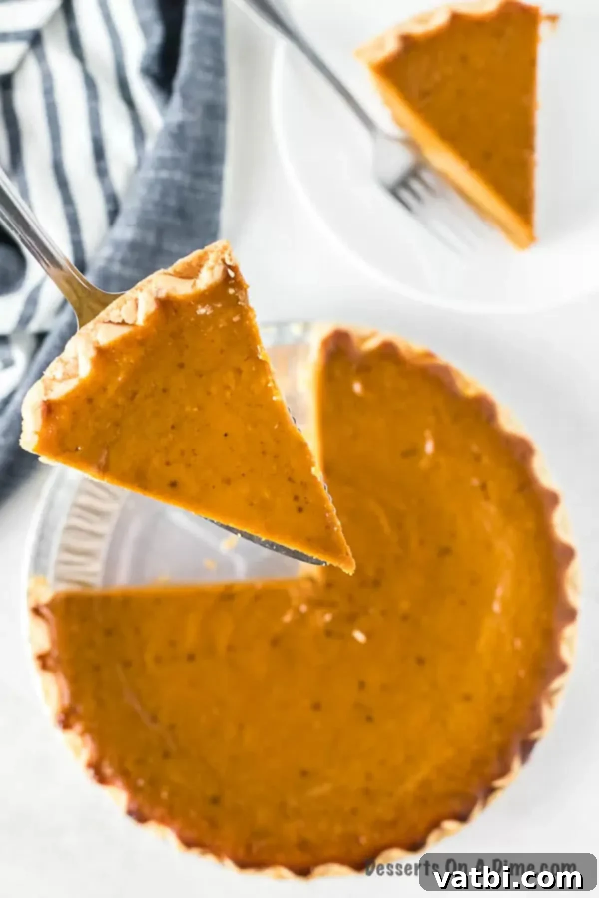Freezing Pumpkin Pie Is It Worth It 2 Slice of pumpkin pie being served.