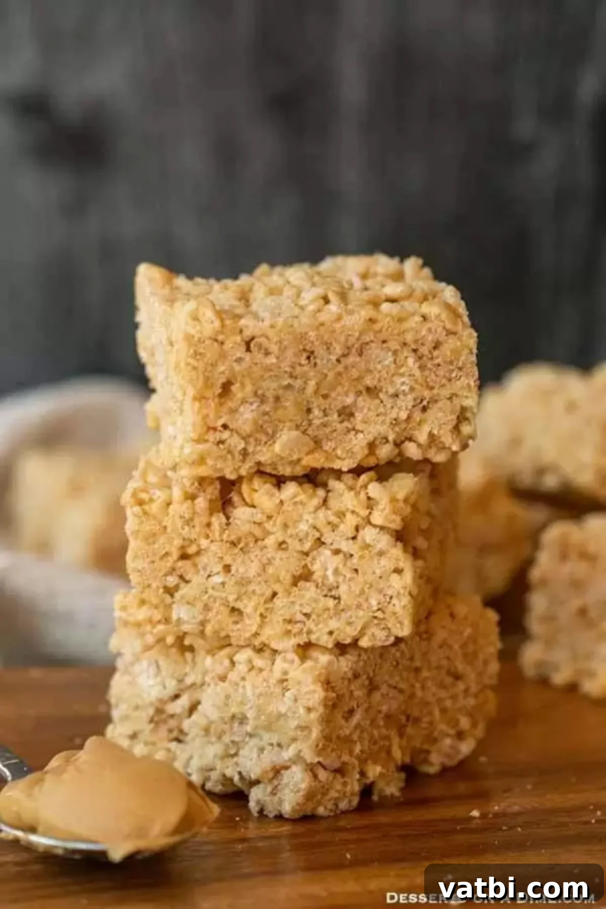 How to Freeze Rice Krispie Treats 2 Stacked Rice Krispie Treats, perfectly frozen and ready to store.