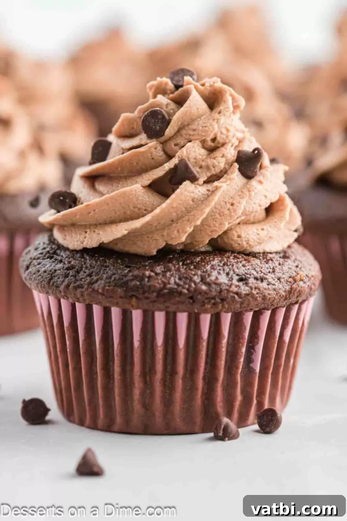 Nutella Dream Cupcakes 2 Nutella Cupcake with frosting.