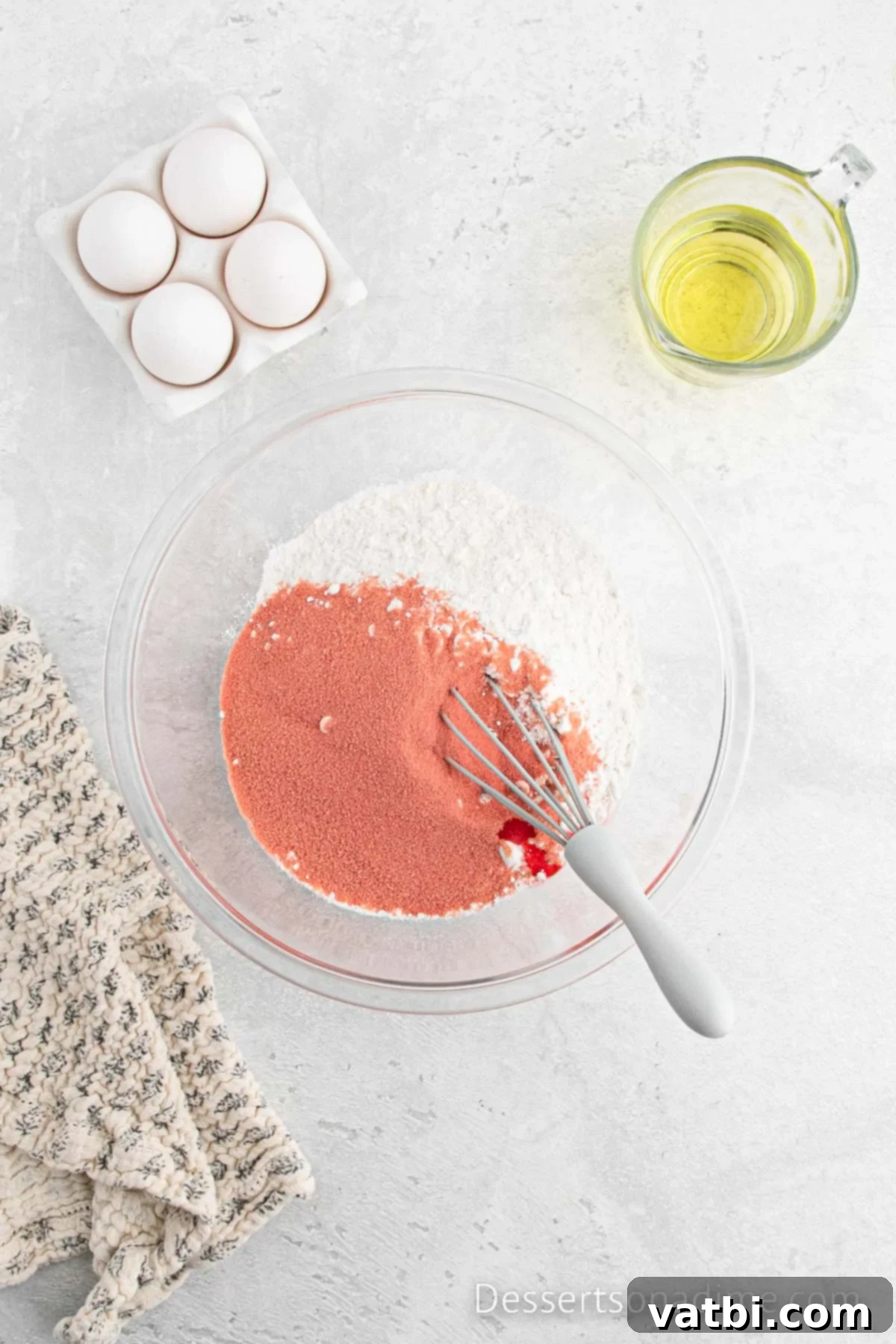 Gelatin and cake mix combined. 