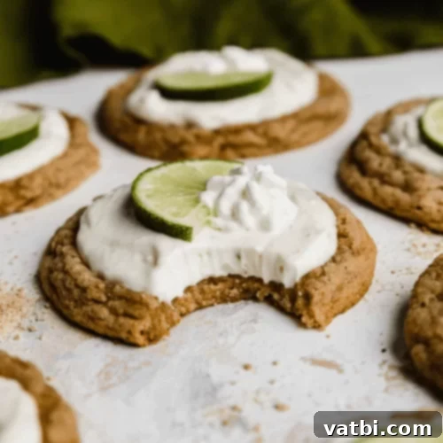 67 Zesty Lime Desserts 22 Crumbl Key Lime Pie Cookies with soft graham cracker cookies and tangy key lime filling, topped with fresh lime.