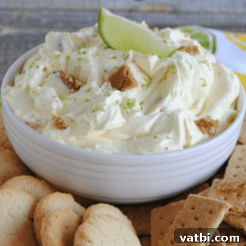 67 Zesty Lime Desserts 32 Cool, creamy, no-bake Key Lime Pie Dip with bite-sized pieces of key lime pie mixed in.