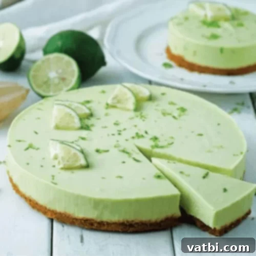 67 Zesty Lime Desserts 57 Creamy, tangy, and refreshing No-Bake Avocado Lime Cheesecake with all 7 ingredients complementing each other perfectly.