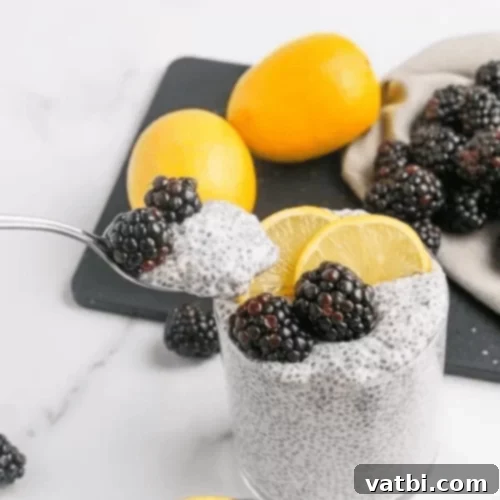 45 Festive Gluten-Free Christmas Delights 9 A bowl of creamy Chia Pudding topped with berries, a healthy and gluten-free option.