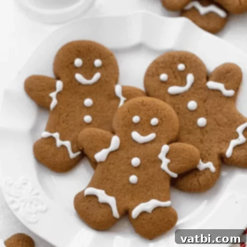 45 Festive Gluten-Free Christmas Delights 13 Delicious Gluten-Free Gingerbread Cookies decorated for Christmas.