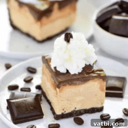 Thanksgiving Dessert Perfection: 35 Gluten-Free Pies 29 Individual squares of gluten-free Mud Pie, showcasing layers of chocolate and cream, ready to be enjoyed as a refreshing dessert.