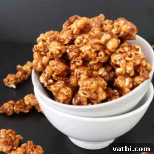 Crispy Salted Caramel Popcorn.