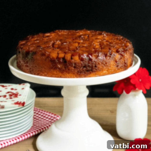 Slice of French Caramel Apple Cake.