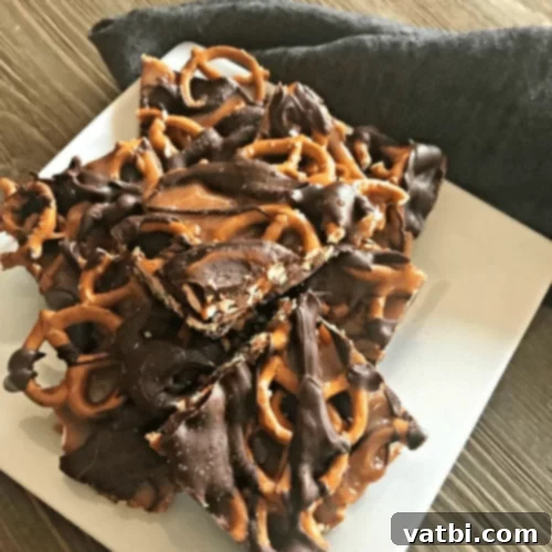 Salted Chocolate and Caramel Pretzel Bars.