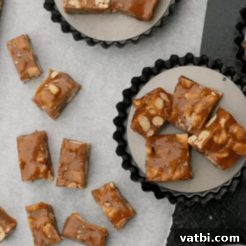 Homemade Salted Cashew Caramels.