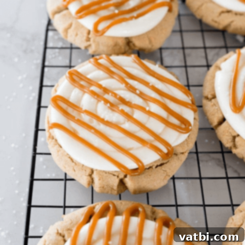 Salted Caramel Cheesecake Cookies.