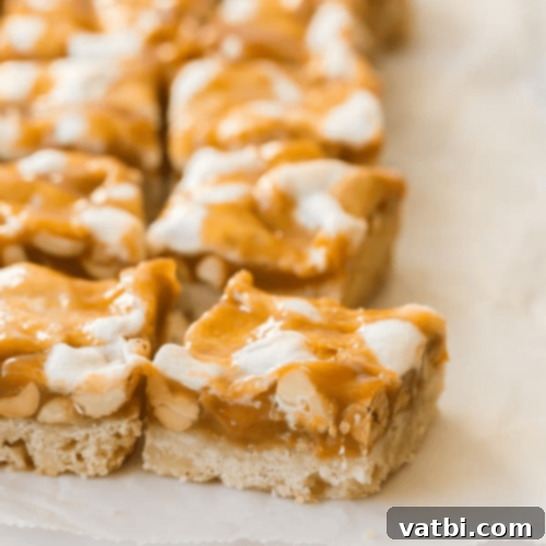Homemade Caramel Nut Bars.