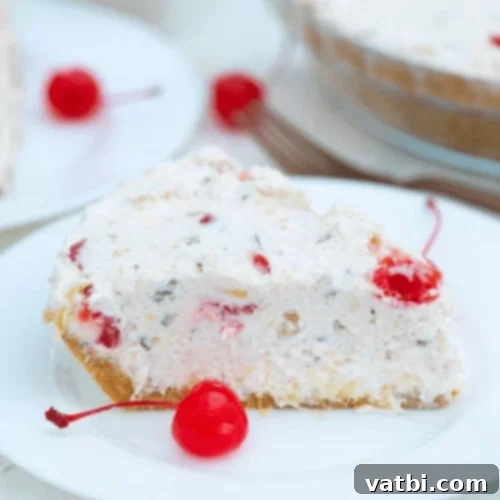 Bake-Free Bliss: 69 Easy Pie Recipes 59 A slice of No Bake Millionaire Pie with fruit and nuts.