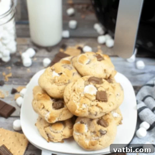 Air Fryer S’mores Cookies