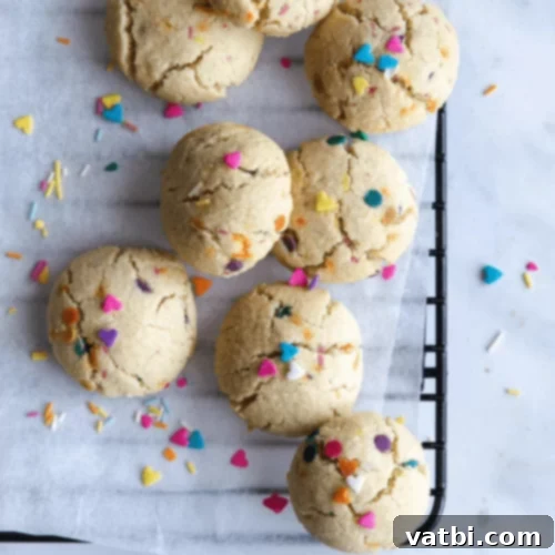 Air Fryer Funfetti Nankhatai (Indian Funfetti Cookies)