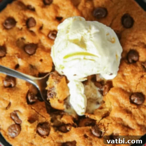 Air Fryer Chocolate Chip Skillet Cookies