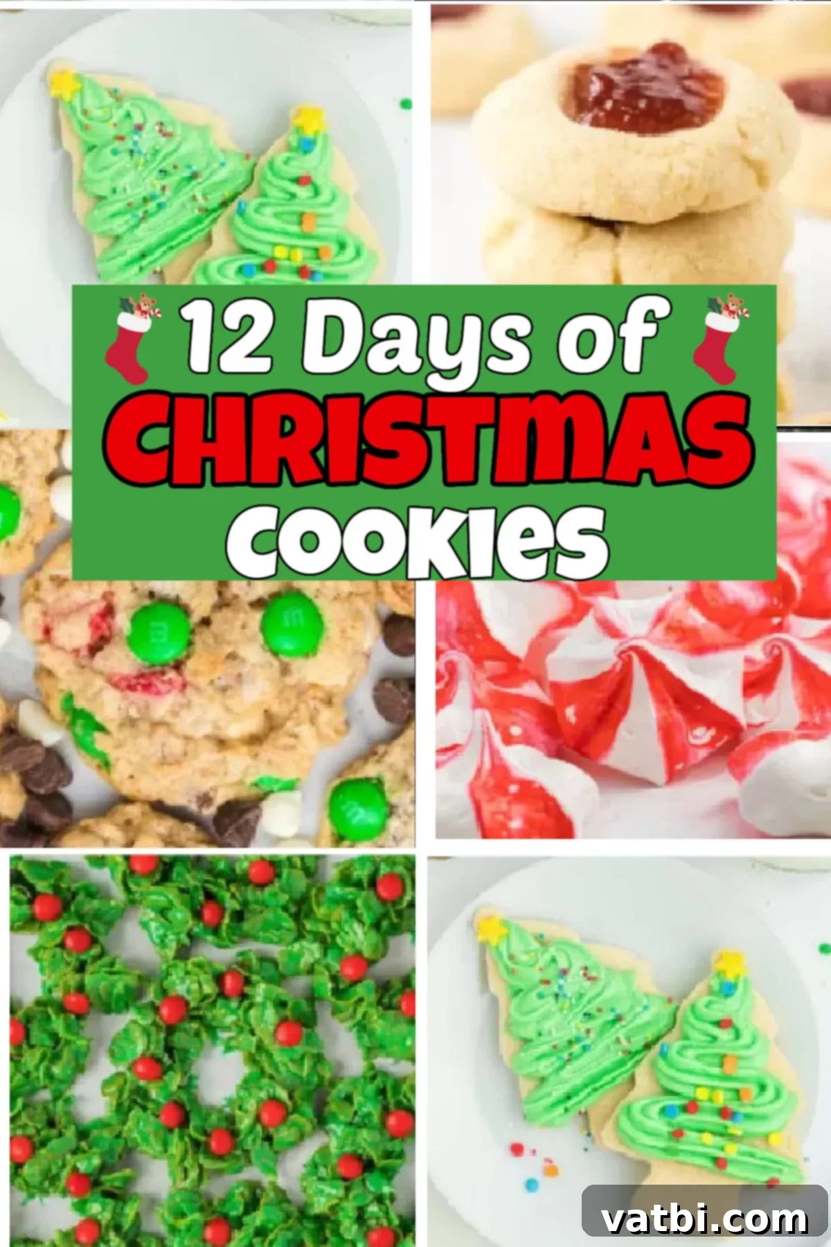 A Dozen Holiday Cookie Delights 2 Get ready for a mouthwatering adventure as we dive into the delectable world of 12 days of Christmas cookies. From delightful flavors and heavenly aromas, these recipes spread lots of festive cheer. From classic chocolate chip to pinwheel cookies and more, they are all delicious. #dessertsonadime #12daysofchristmascookies #christmascookies