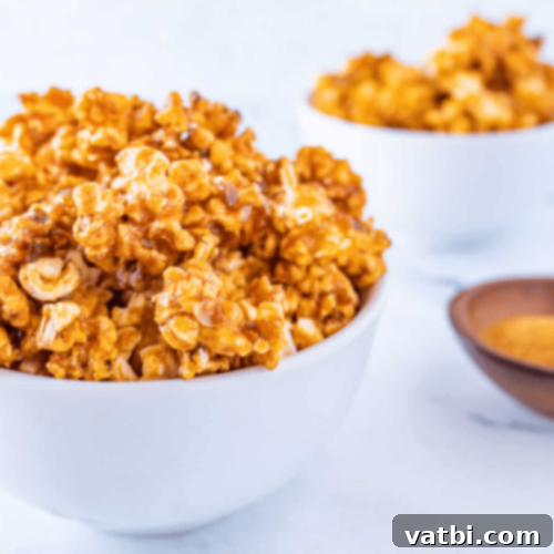 Gourmet Popcorn Creations 13 Buffalo Popcorn, a sweet and spicy treat.