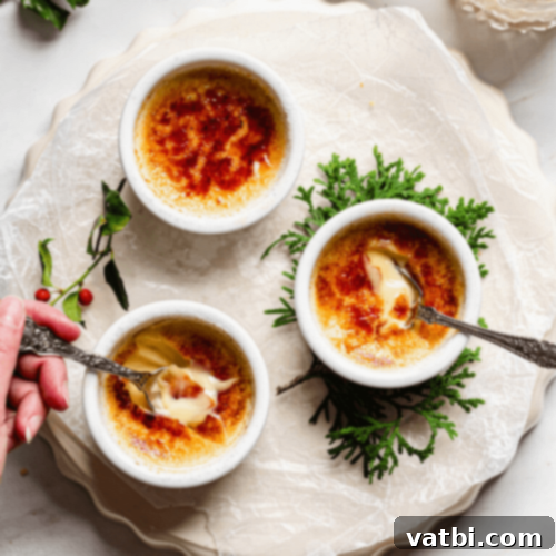 53 Holiday Eggnog Delights 18 Thick, creamy eggnog crème brûlée with warm holiday spices.