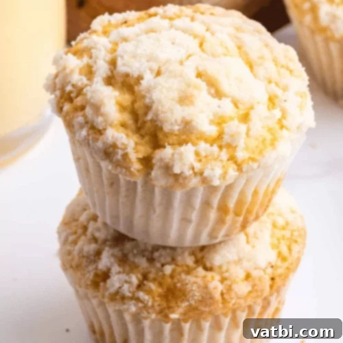 53 Holiday Eggnog Delights 22 Eggnog muffins with streusel topping, like a coffee cake muffin.