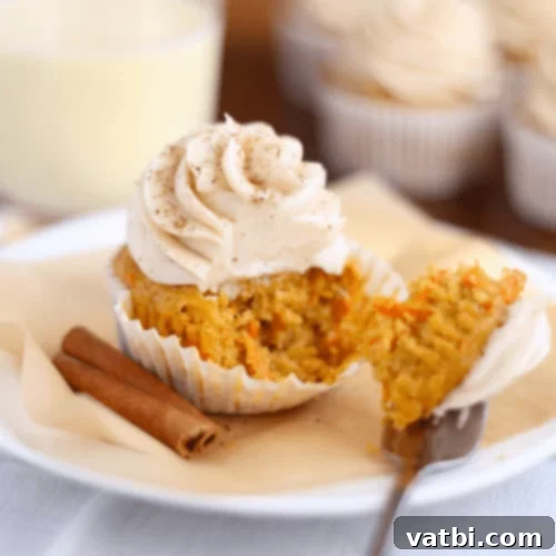 53 Holiday Eggnog Delights 35 Sweet carrot cupcakes with a tasty eggnog frosting.