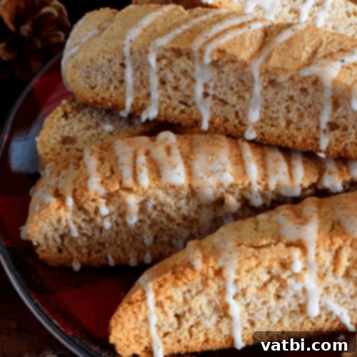 53 Holiday Eggnog Delights 50 Holiday eggnog biscotti with whiskey and a nutmeg glaze.