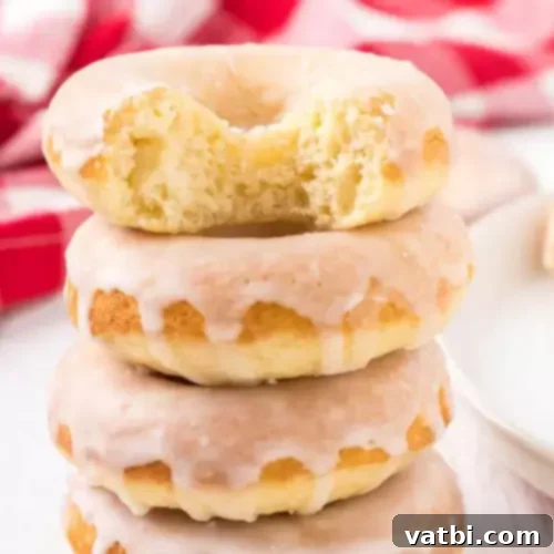 Irresistible Donut Ideas 3 Classic glazed baked donuts, easy to make at home.