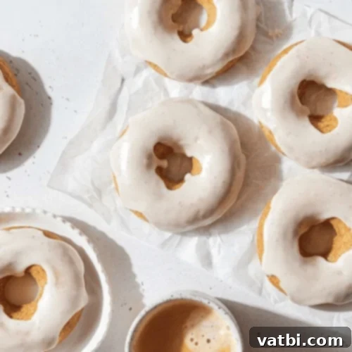 Irresistible Donut Ideas 18 Vanilla Chai Doughnuts with glaze.