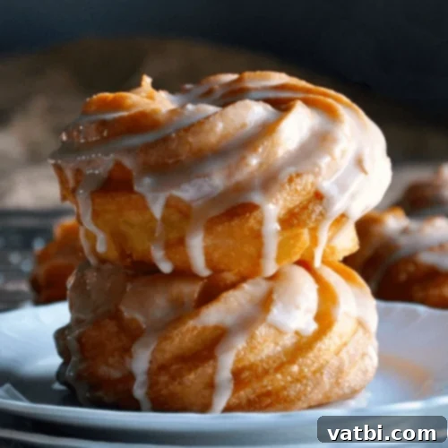Irresistible Donut Ideas 19 Elegant French Cruller Doughnuts with Honey Glaze.