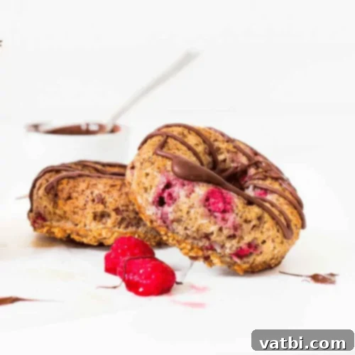 Irresistible Donut Ideas 43 Baked Oatmeal Donuts with Raspberries, healthy and delicious.