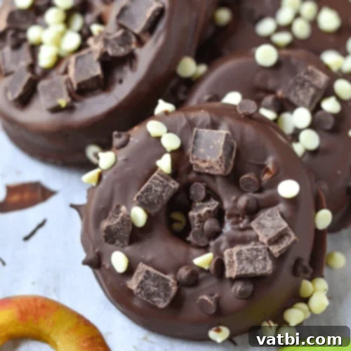 Irresistible Donut Ideas 45 No-bake Chocolate-Covered Apple Donuts.