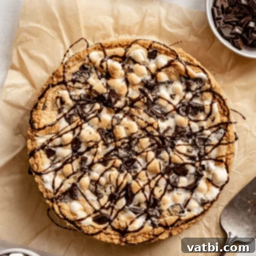 S’mores Cheesecake topped with toasted marshmallows.