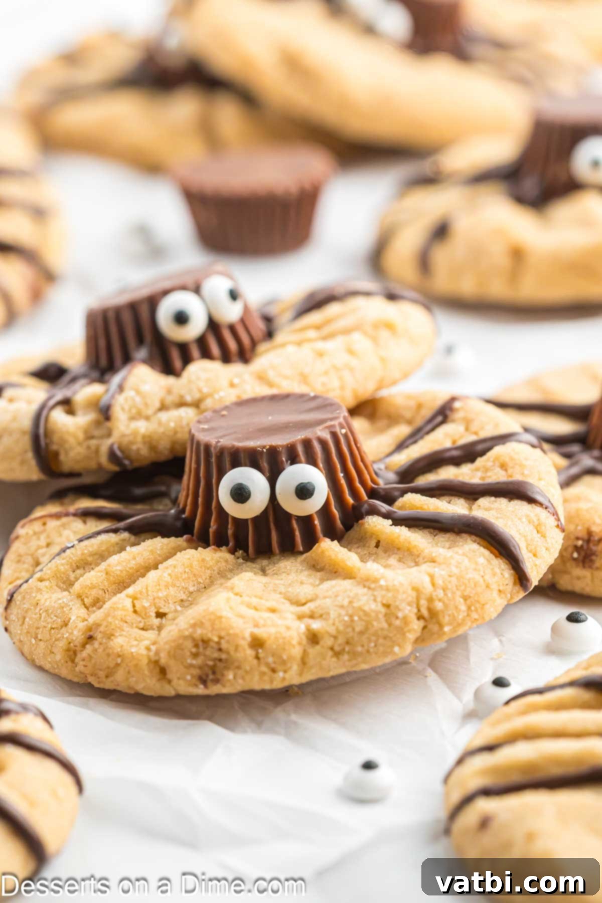 Simple Spooky Halloween Spider Bites 16 Halloween Spider Cookies ready to enjoy.