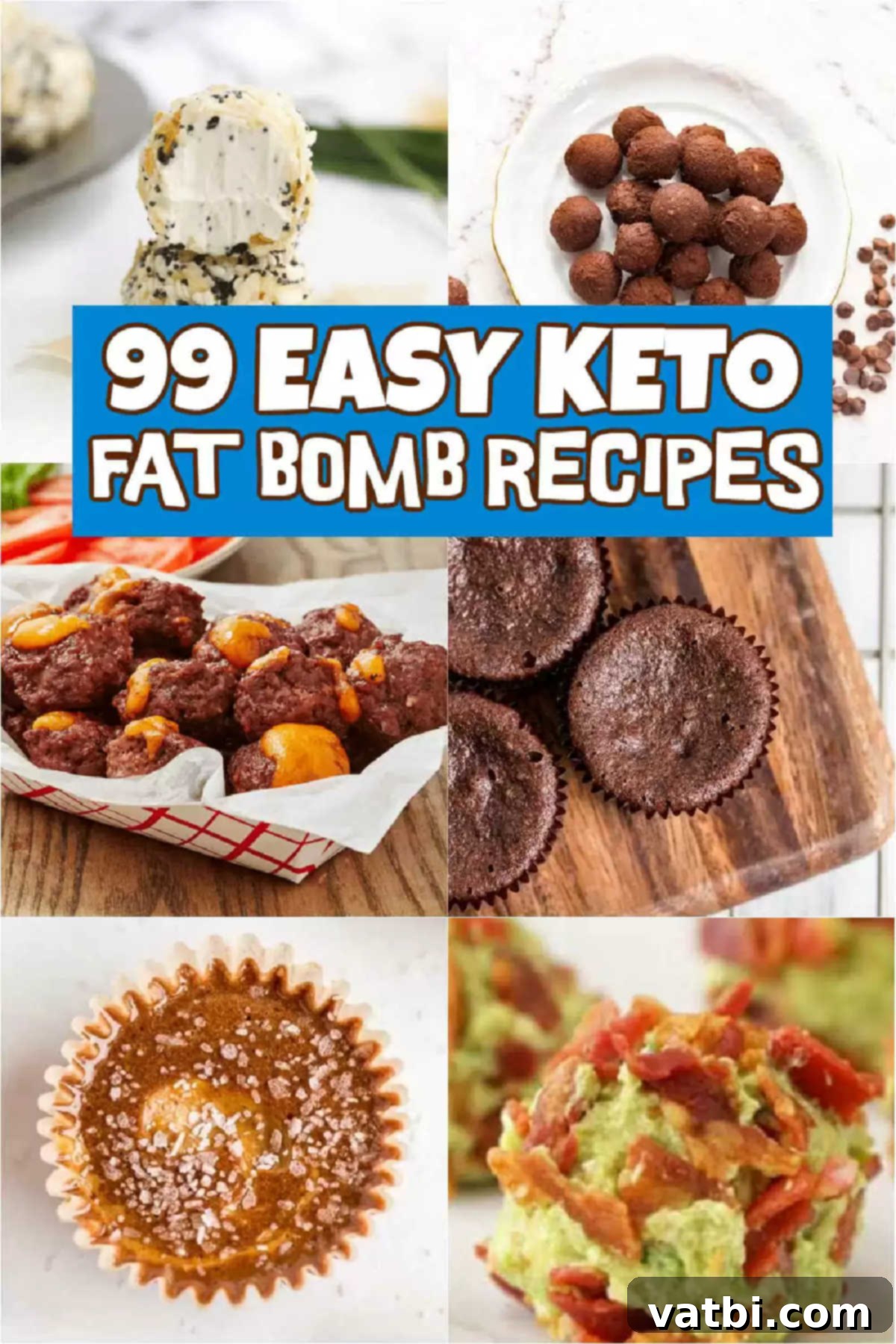 Irresistible Keto Fat Bomb Ideas 2 A vibrant assortment of delightful Keto fat bombs, showcasing various flavors and textures, perfect for healthy snacking and an energy boost on the ketogenic diet.