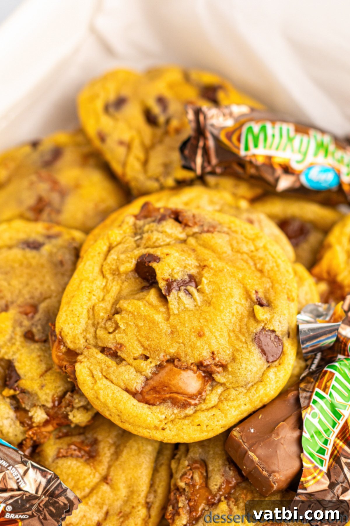 Milky Way Cookie Recipes stacked elegantly, showing their inviting textures.