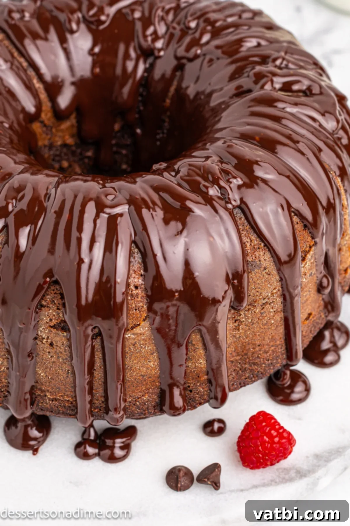 Decadent Chocolate Brownie Cake 2 Chocolate brownie cake topped with ganache.