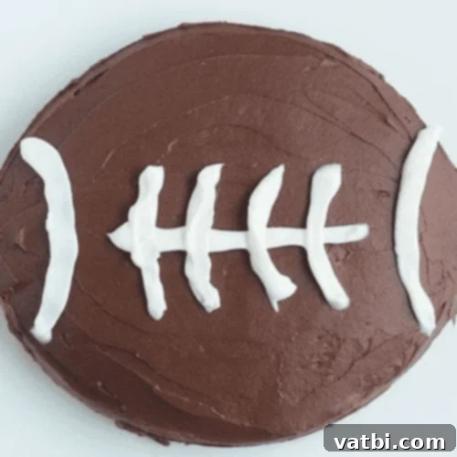 Creative Football Cake Inspiration 12 Delicious and easy-to-make football cake, a favorite for parties.