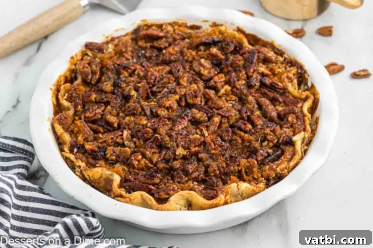 Southern Sweet Potato Pecan Pie 6 Sweet potato pie with pecan topping, freshly baked and golden brown, cooling on a wire rack.