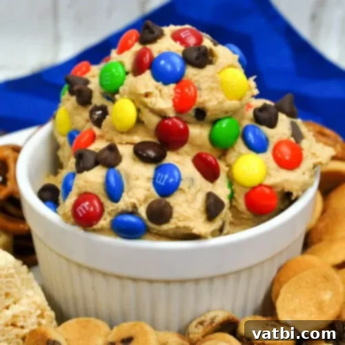 M&M Sweet Treats 12 Monster M&Ms Chocolate Chip Cookie Dough Dip