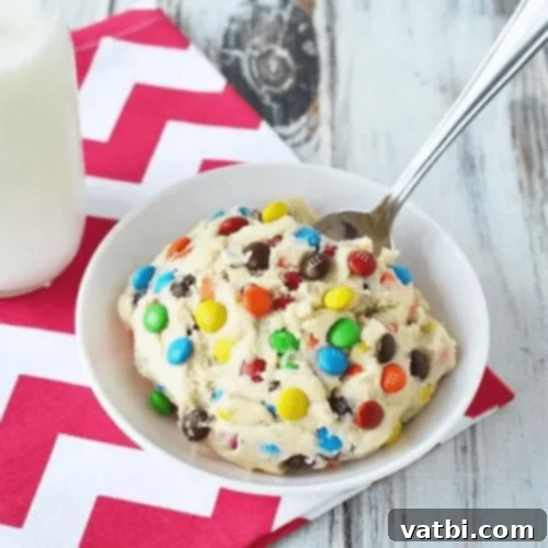 M&M Sweet Treats 25 No-Bake Cookie Dough with M&M Candies