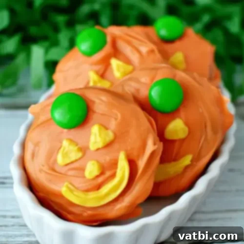 M&M Sweet Treats 3 Jack-O-Lantern Chocolate Covered Oreos