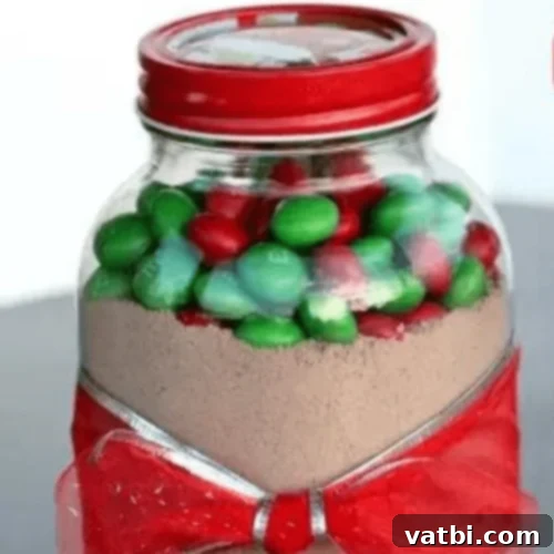 M&M Sweet Treats 4 M&M Christmas Cookies in a Jar