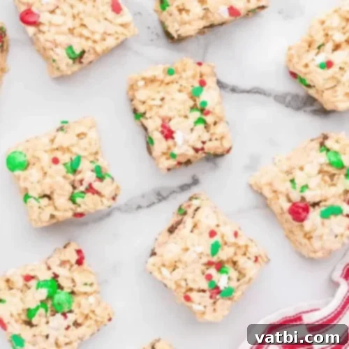 M&M Sweet Treats 5 M&M Christmas Rice Krispie Treats