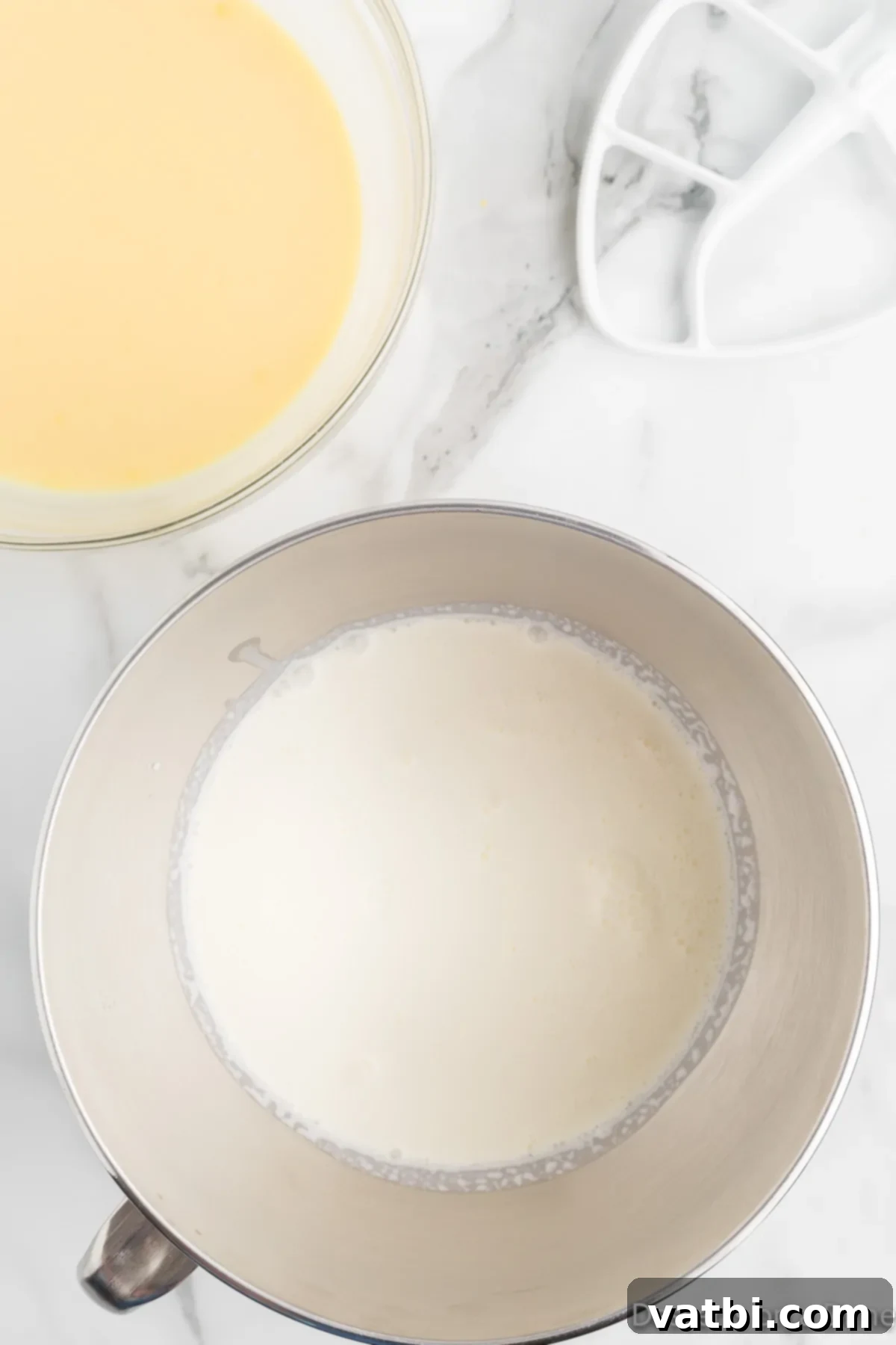 The Ultimate Magnolia Bakery Banana Pudding 5 Bowl of freshly whipped heavy cream.