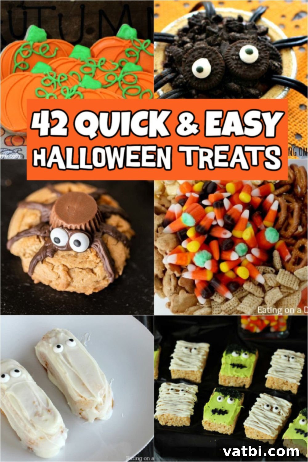 Get ready for Halloween with these Easy Halloween Treats. Choose from over 30 quick and easy Halloween desserts for parties that are delicious for a crowd. These DIY ideas are simple and fun. #dessertonadime #easyhalloweentreats