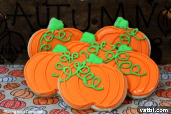 Pumpkin sugar cookies.