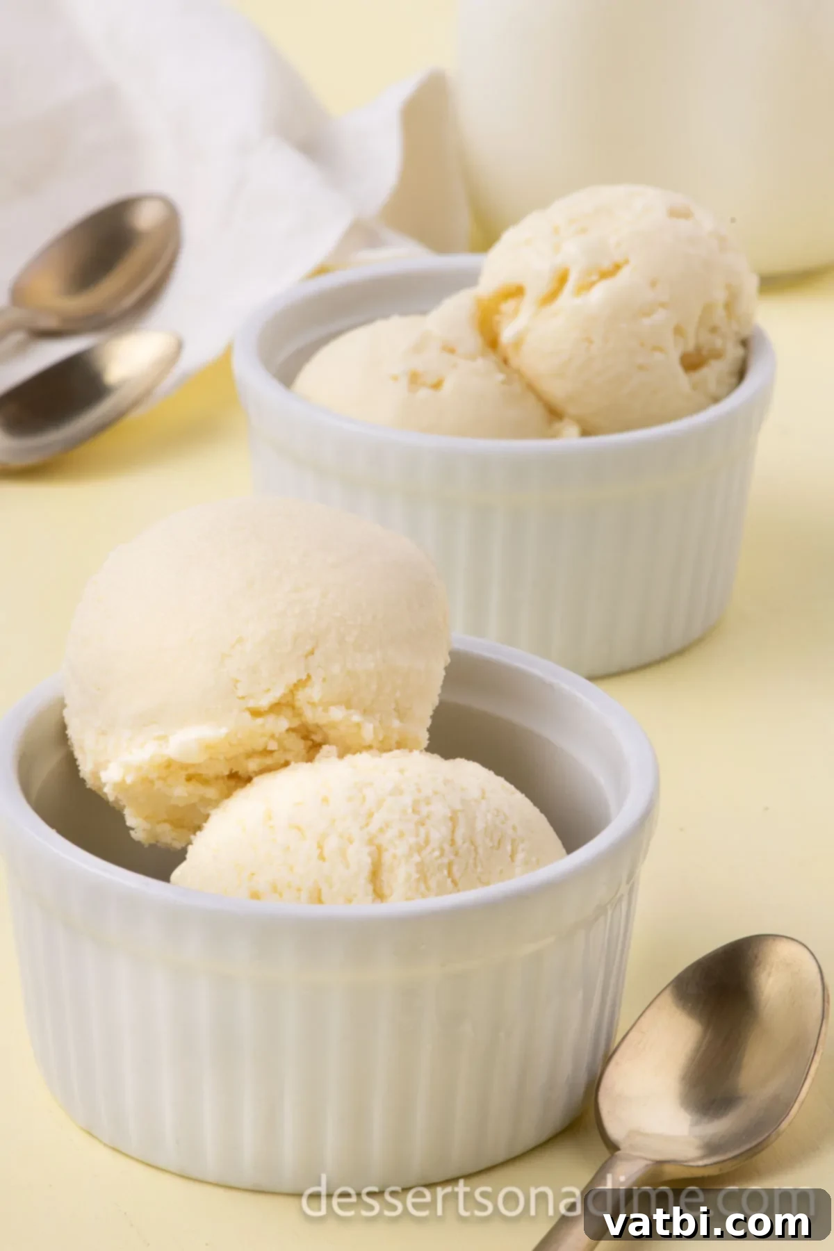 Your Own Scoop of Gelato Heaven 13 Two bowls of freshly scooped homemade gelato, ready to be enjoyed as a delightful frozen dessert.