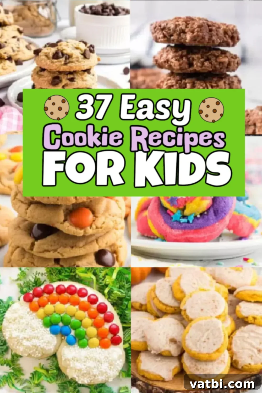 Simple Cookies for Little Chefs 2 37 Easy Cookie Recipes for Kids that the entire family will enjoy. Get the kids in the kitchen and enjoy baking these fabulous cookies. These easy and delicious recipes include chocolate chip cookies, unicorn cookies, Jello Cookies, Peanut Butter and much more. #onecrazymom #easycookierecipesforkids #cookierecipes