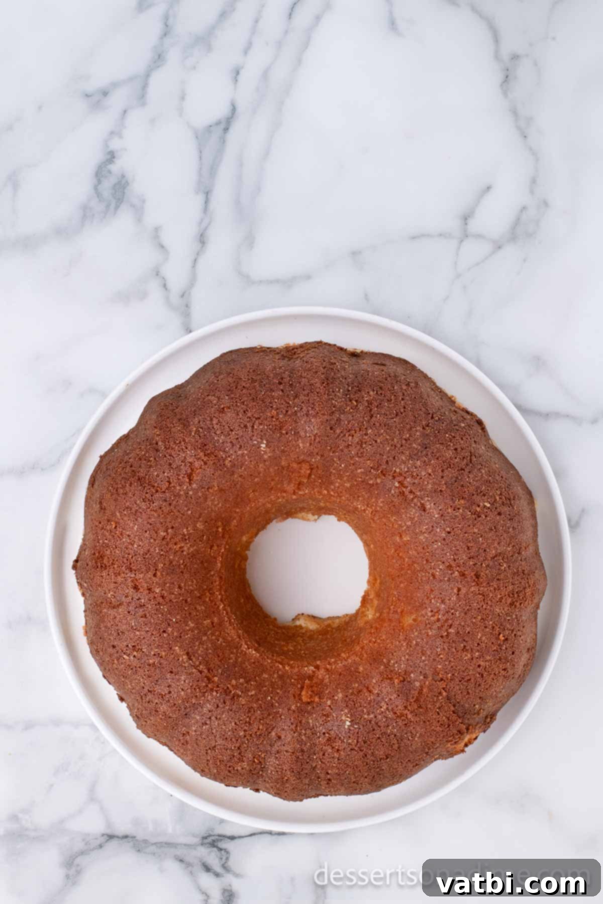 Pound Cake ready to serve on a plate. 